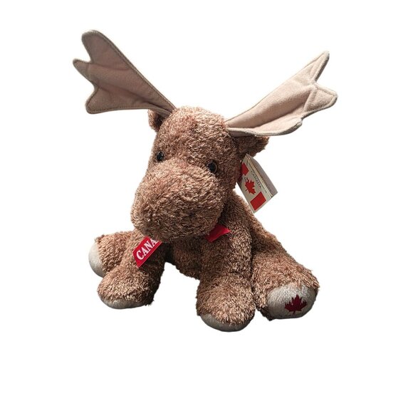 Wild Wonderz Canada Brown Moose 12"' Plush Stuffed Animal - Picture 7 of 9